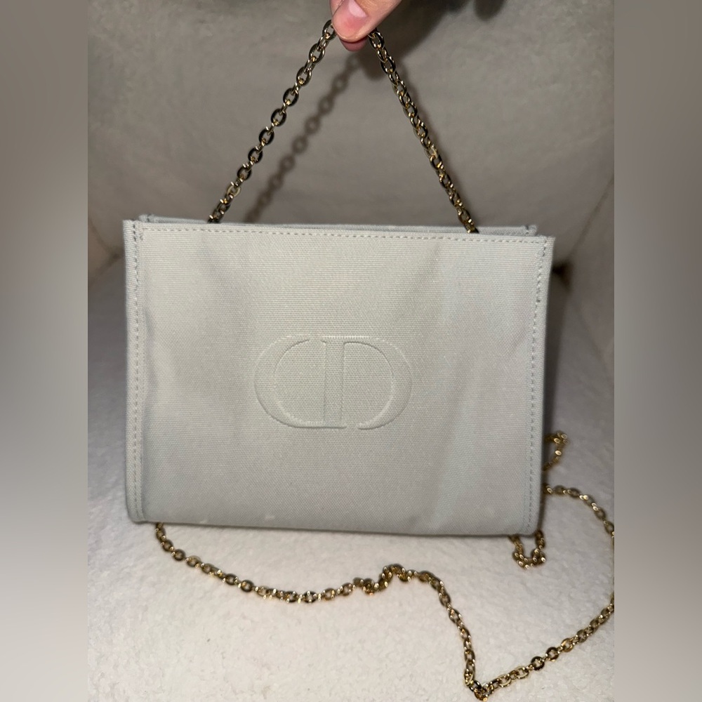 Christian Dior Gray Trousse Pouch Cosmetic Bag